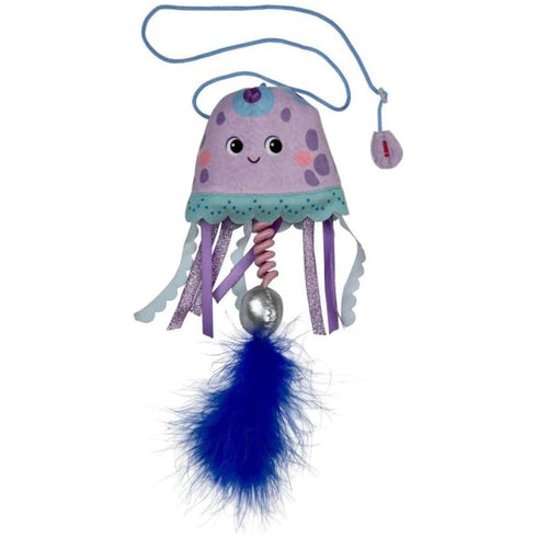 KONG Jellyfish Teaser Assorted Colors Cat Toy - Poudre Pet and Feed Supply